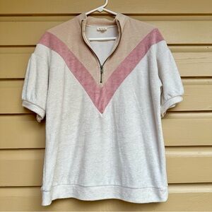POL Boutique Top Terry Cloth Retro 60s 70s Inspired Size Small S Oversized